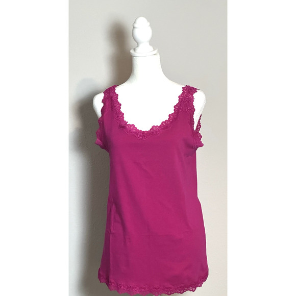 Christopher & Banks Women's Magenta Tank Cami Top Size M - Picture 1 of 16